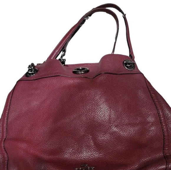Coach Maroon Leather Purse - Picture 2 of 5